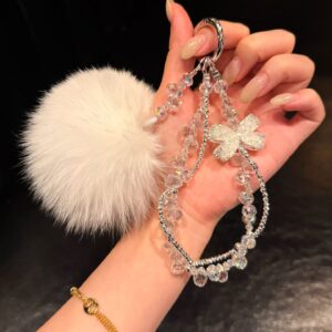 Pom pom keychain