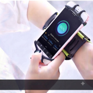 360 degree rotatable wristband phone holder