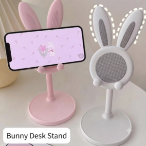 Cute bunny head phone stand